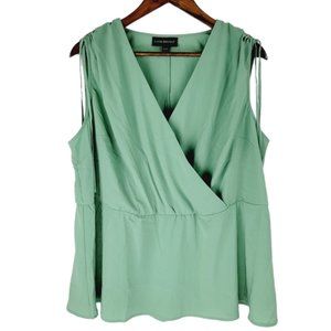 Lane Bryan mint green sleeveless top size 18/20